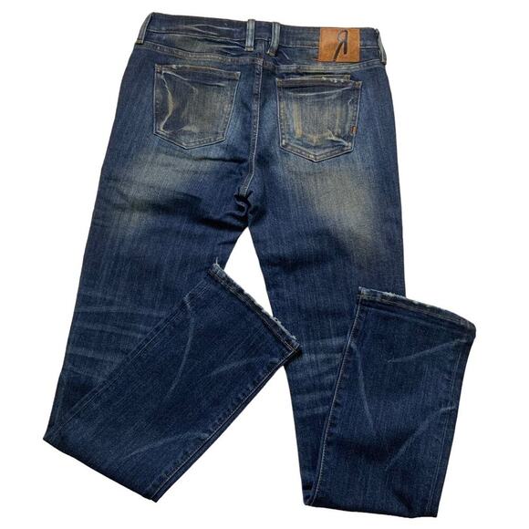 Remix By Rock Revival Jeans Women Size 29 Mid-Rise Straight Dark Wash Denim - Picture 6 of 13